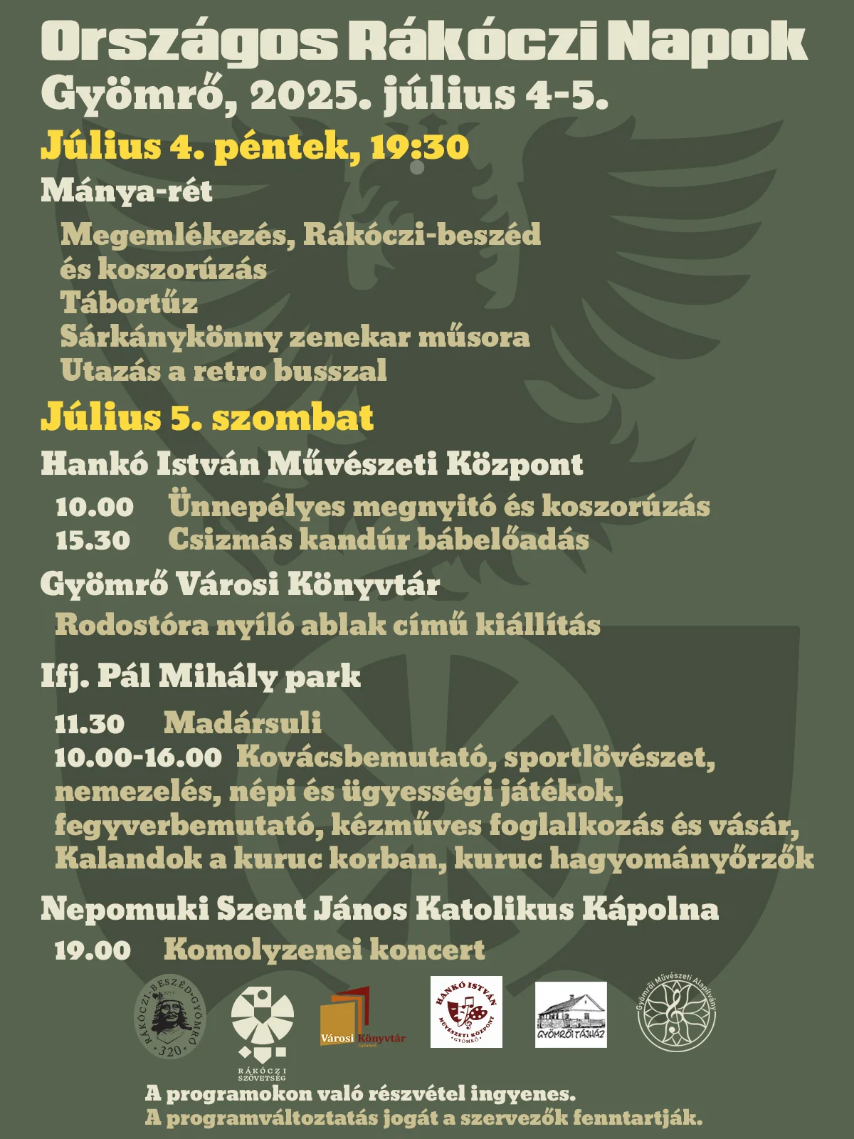 ORSZÁGOS RÁKÓCZI NAPOK 2025