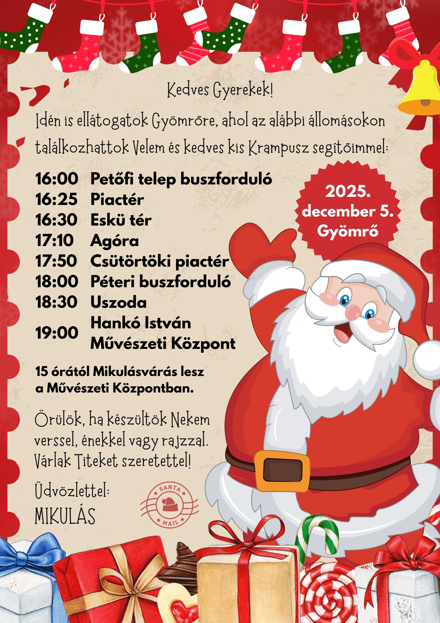 mikulásjárás plakát